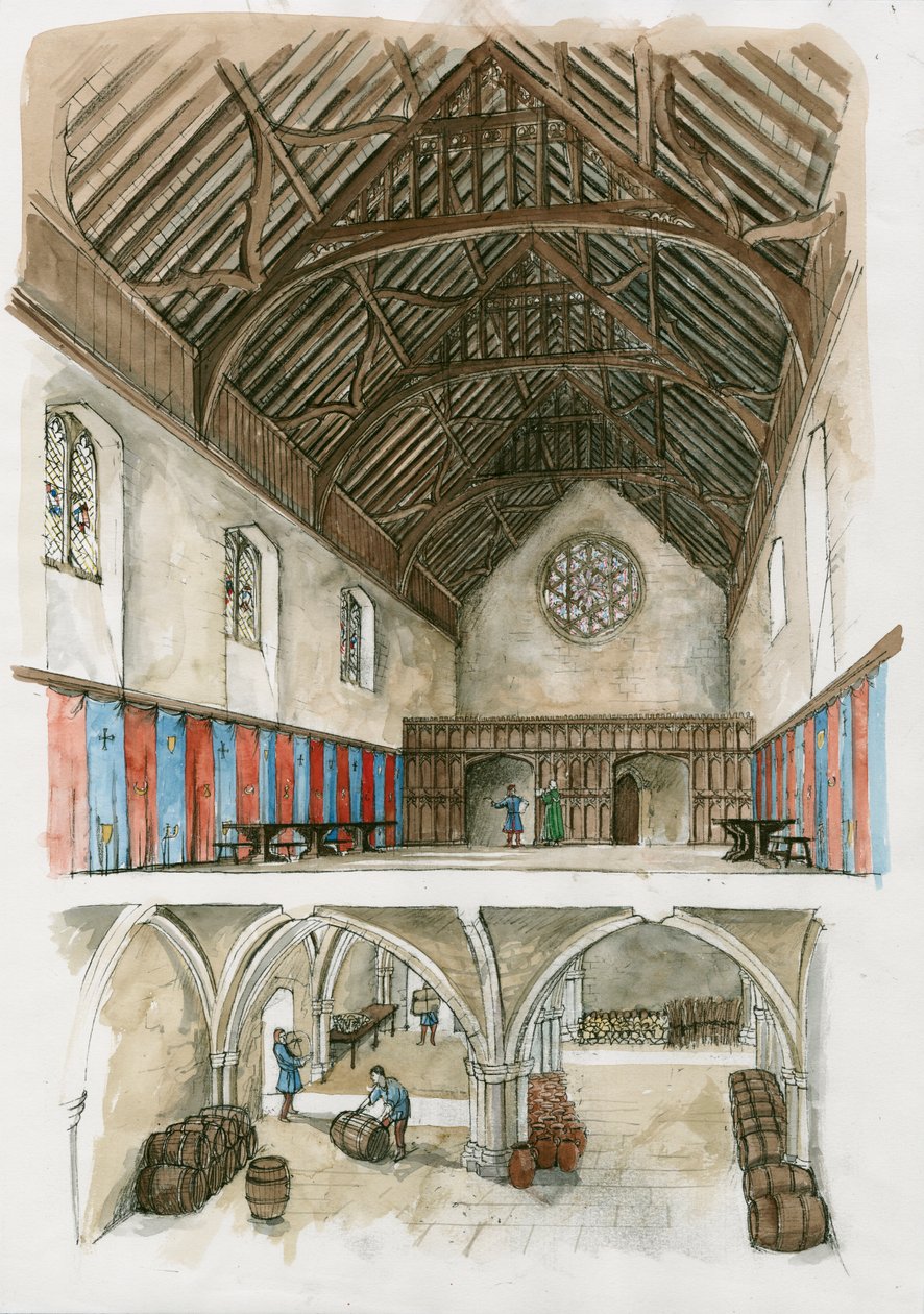 Rekonstruktion des Winchester Palace aus mittelalterlicher Zeit von Liam Wales