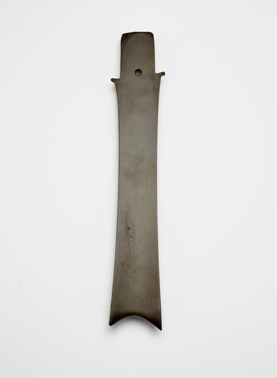 Gabelklinge (zhang), ca. 2000-1700 v. Chr. (Jade, Nephrit) von Liangzhu culture