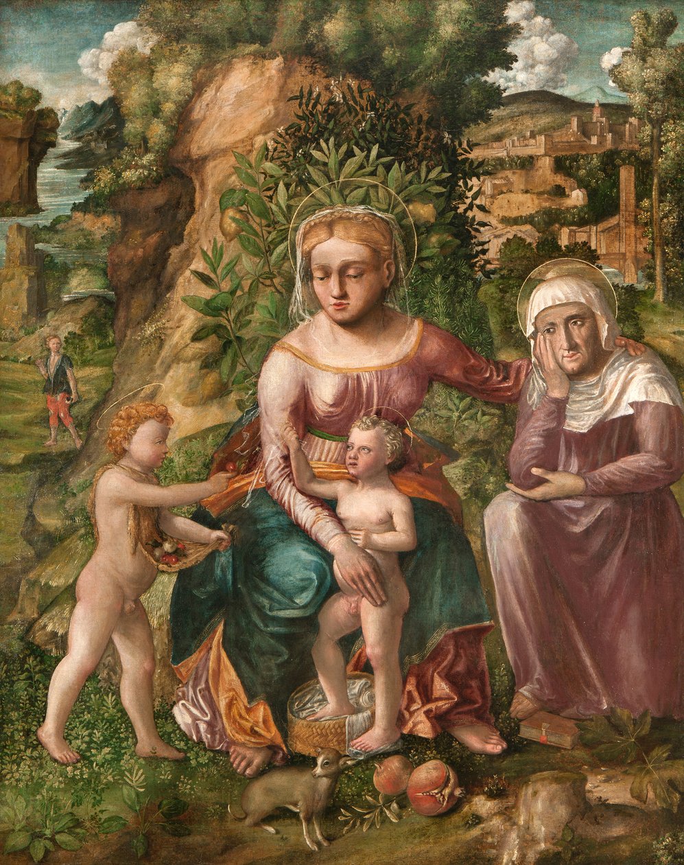 Madonna und Kind mit der heiligen Anna von Liberale da Verona