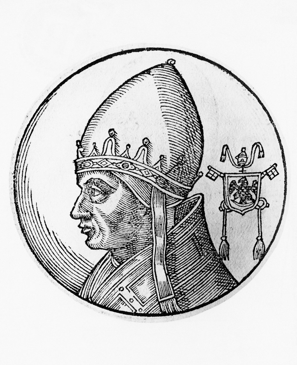 Porträt von Gregor IX. von Unbekannt Unbekannt