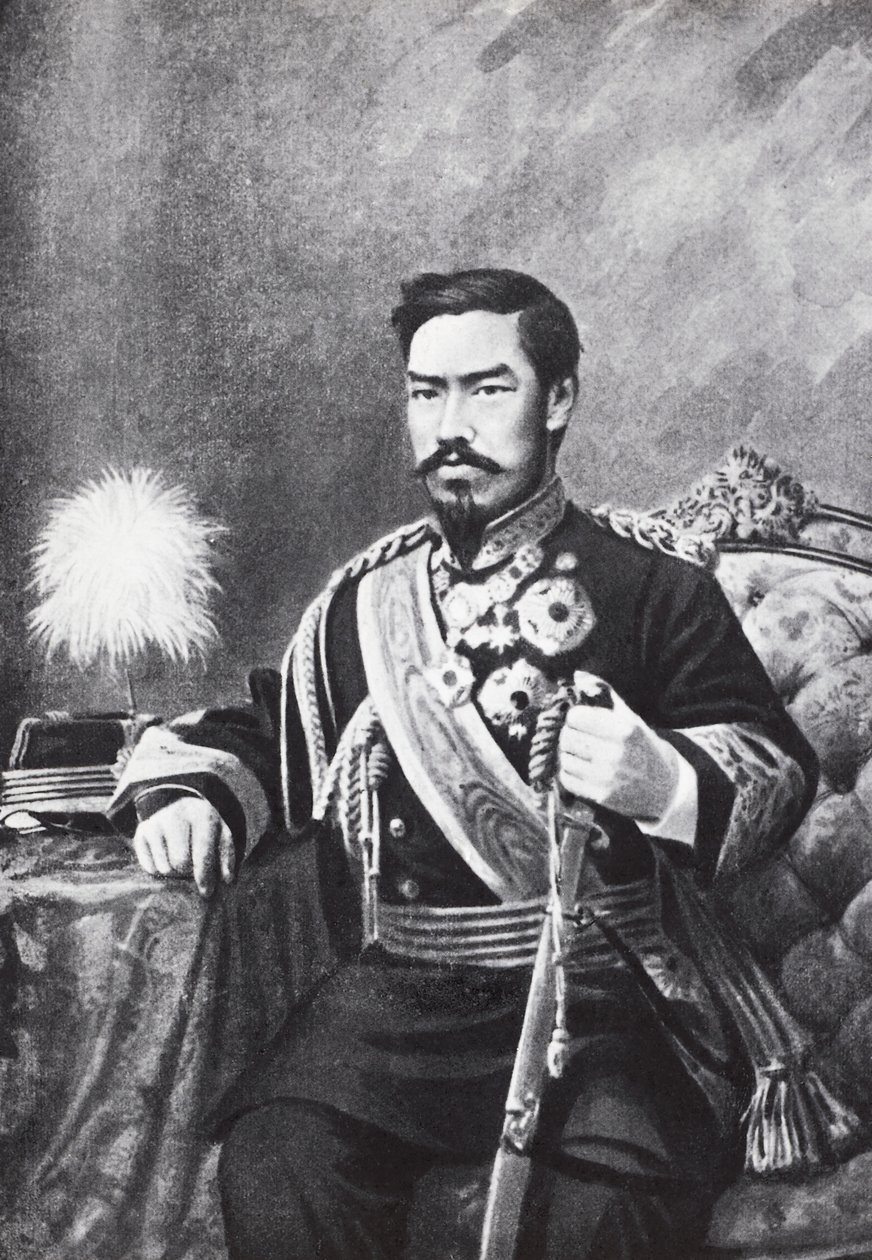 Porträt des japanischen Kaisers Meiji (Mutsuhito) von Unbekannt Unbekannt