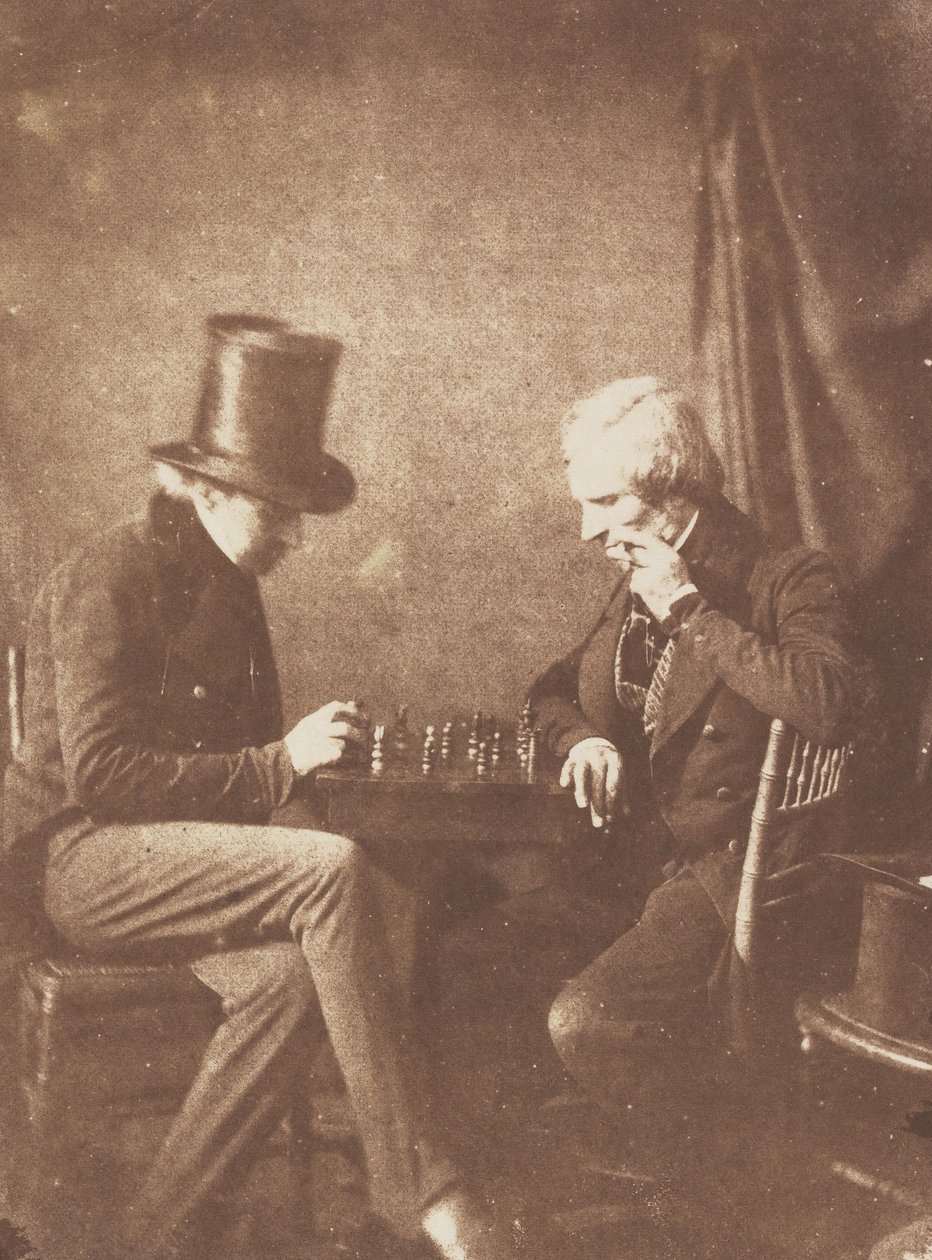 Die Schachspieler, ca. 1845 von Likely by Antoine François Jean Claudet.