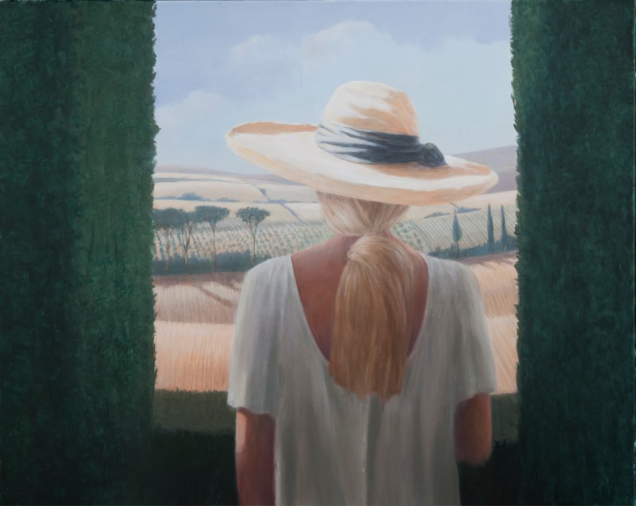 Mädchen, Rückansicht, Toskana, 2012 von Lincoln Seligman