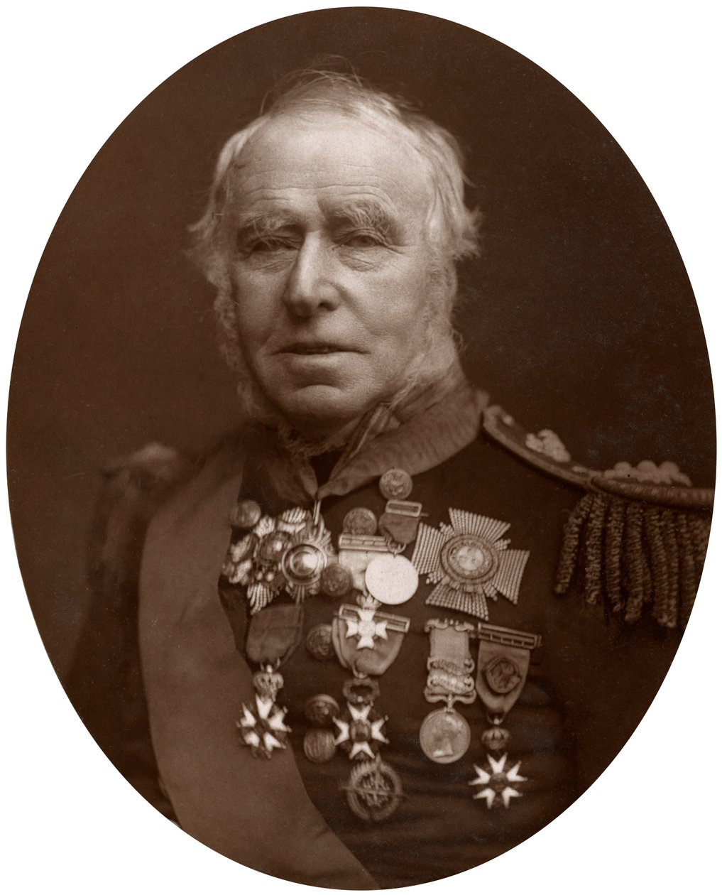 Admiral Sir Sydney Colpoys Dacres, Gouverneur des Greenwich Hospital, 1883 von Lock and Whitfield