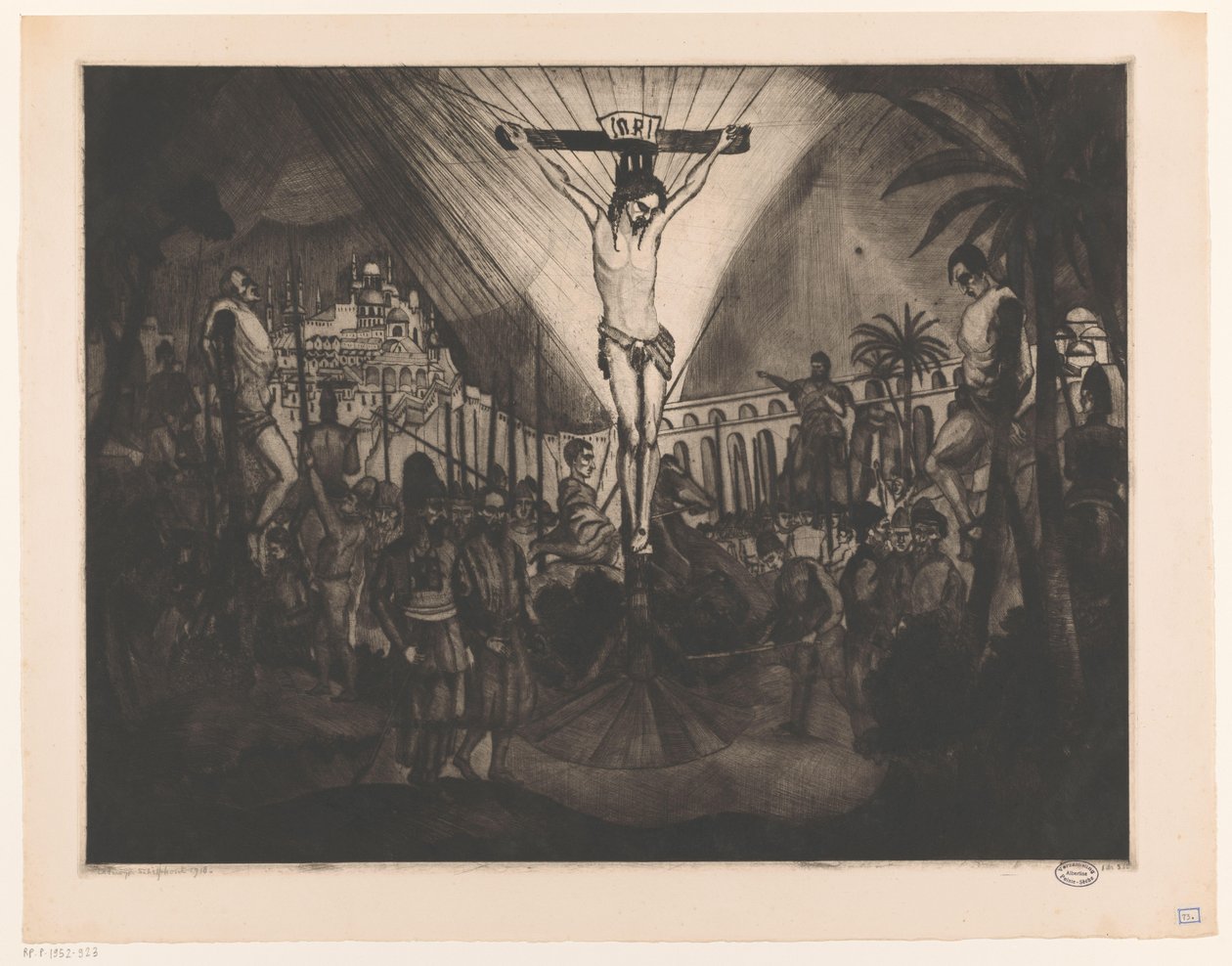 Golgotha II von Lodewijk Schelfhout (signed by artist)