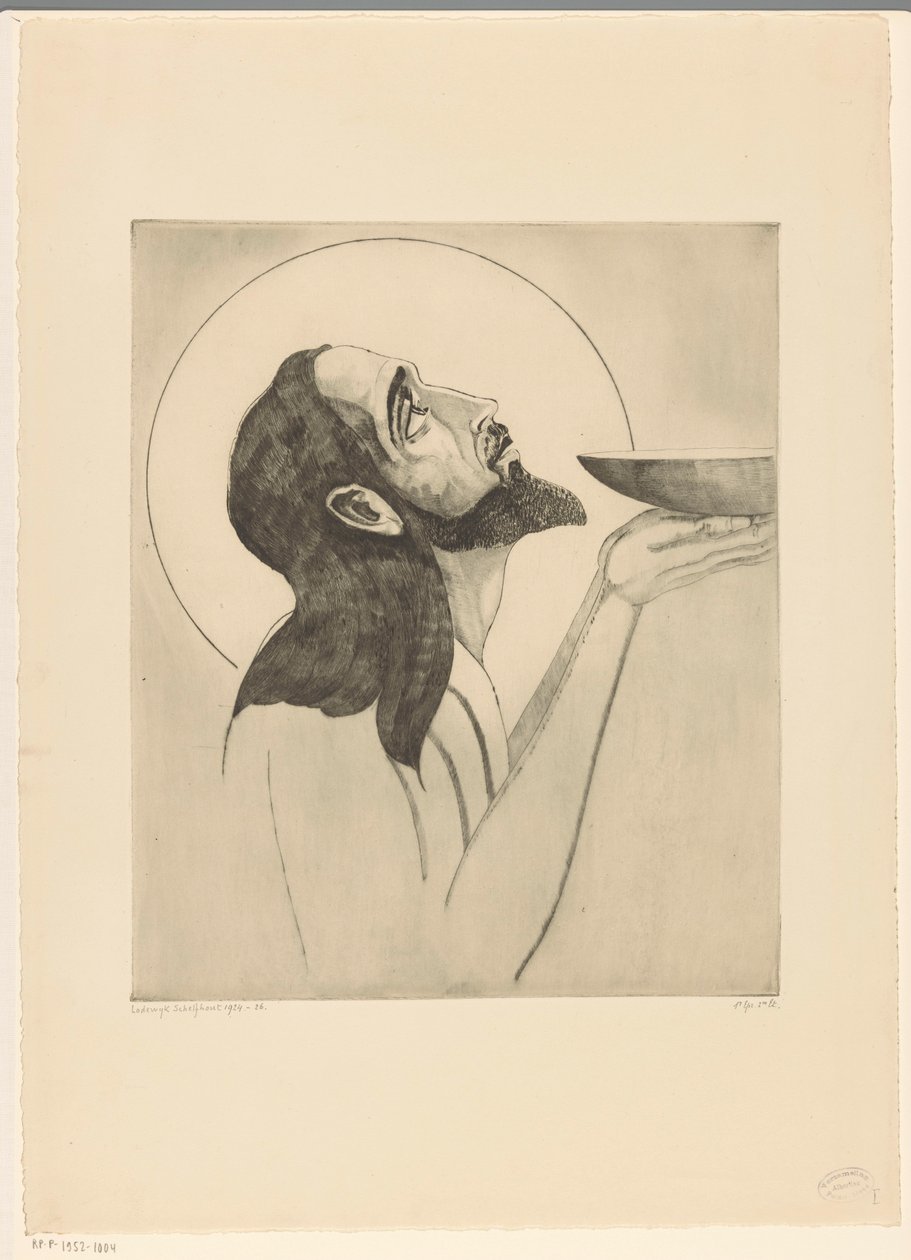 Johannes der Täufer von Lodewijk Schelfhout (signed by artist)