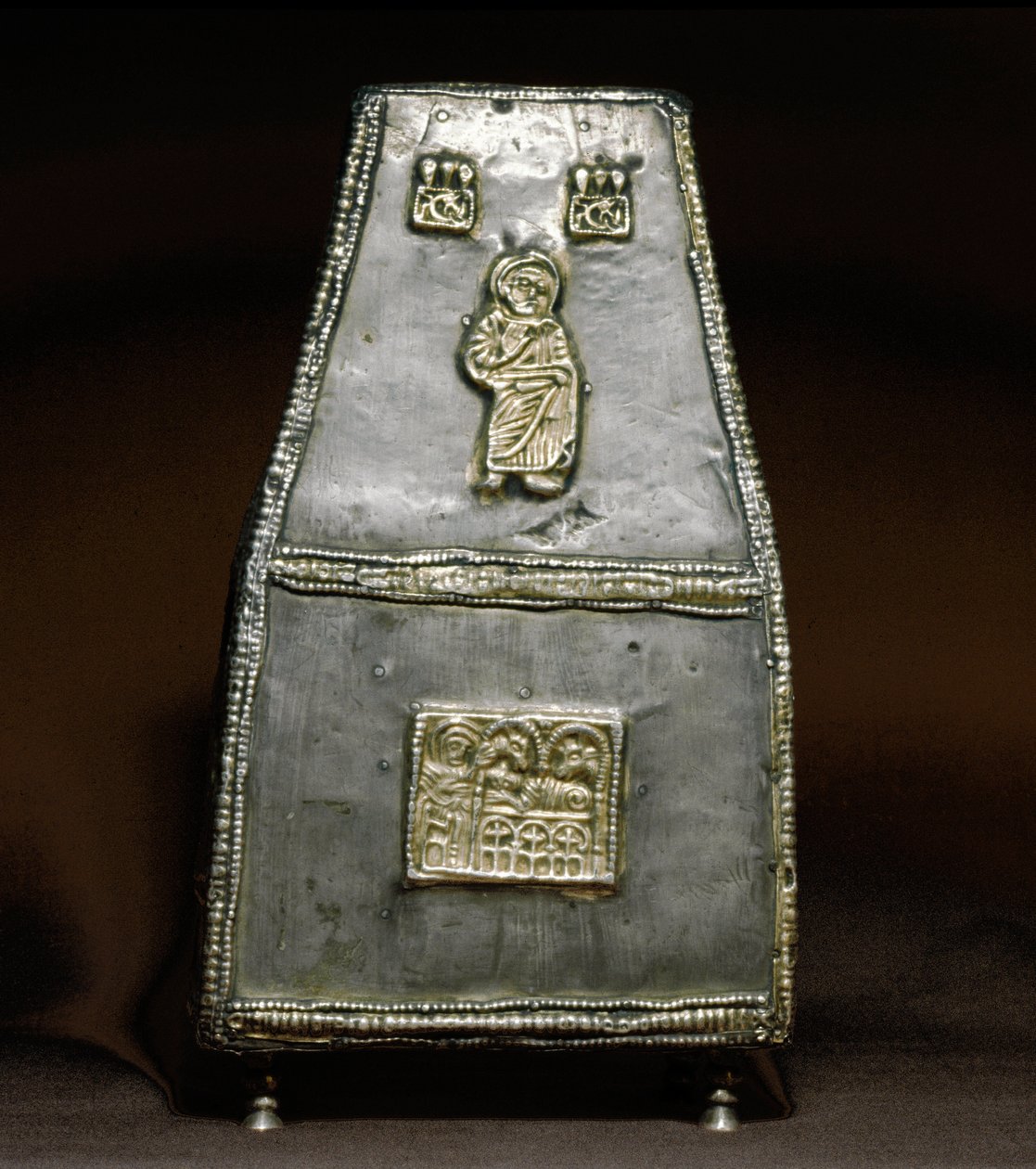 Archäologie des Mittelalters: Silberreliquiar der lombardischen Kunst von Lombard School