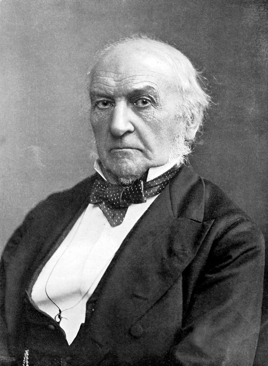 William Ewart Gladstone, britischer liberaler Staatsmann und Premierminister des 19. Jahrhunderts, um 1905 von London Stereoscopic and Photographic Co
