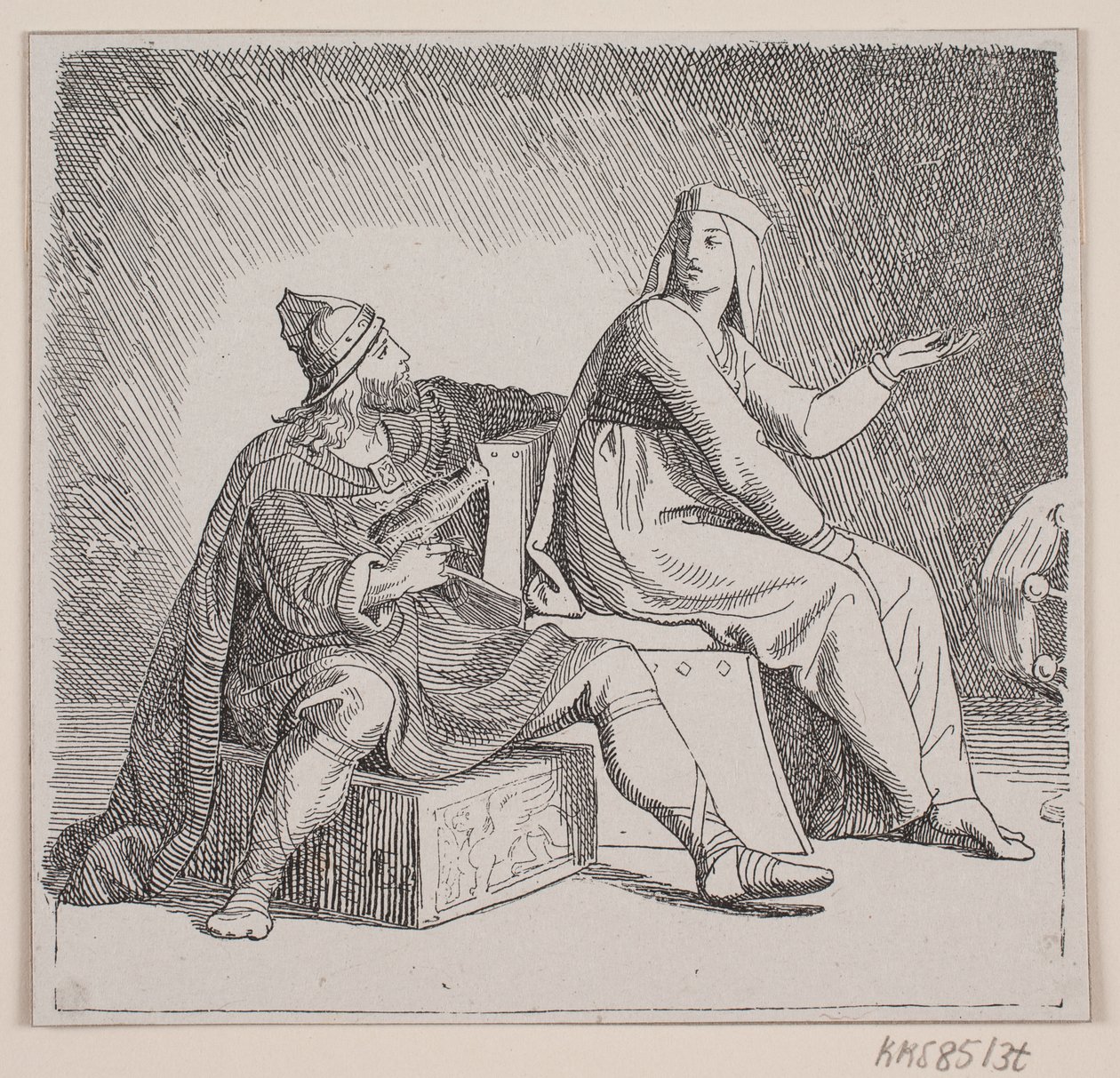 Illustration zu "Svend Tveskægs Zug nach England und die Schlacht bei Svold" von Lorenz Frølich