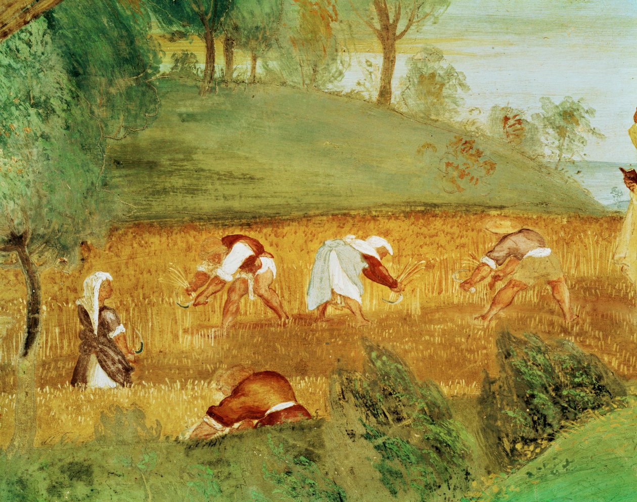 Linke Seite der Capella Suardi, Kirche Santa Barbara in Bergamo von Lorenzo Lotto
