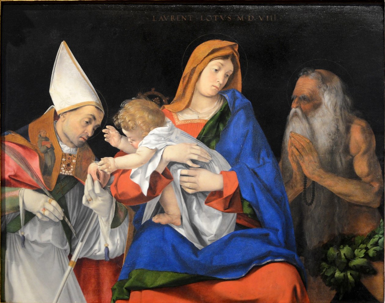 Madonna mit Kind (Lorenzo Lotto) September 2015-1a von Lorenzo Lotto