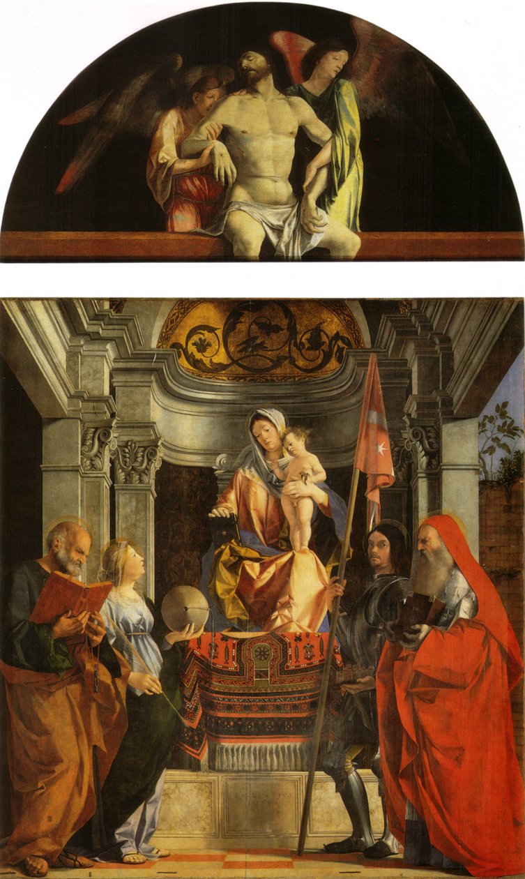 Altarbild von Santa Cristina al Tiverone von Lorenzo Lotto