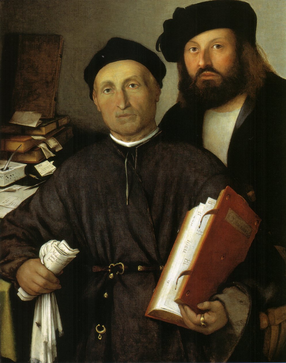 Der Arzt Giovanni Agostino della Torre und sein Sohn Niccolò, ca. 1515 von Lorenzo Lotto