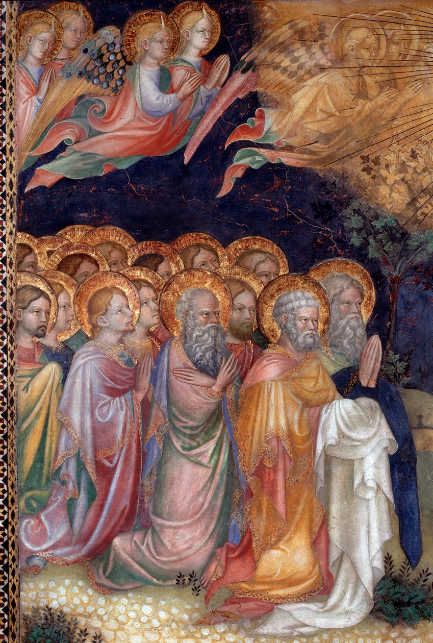 Die Taufe Jesu durch Johannes den Täufer Detail Fresko von Lorenzo von Lorenzo Salimbeni