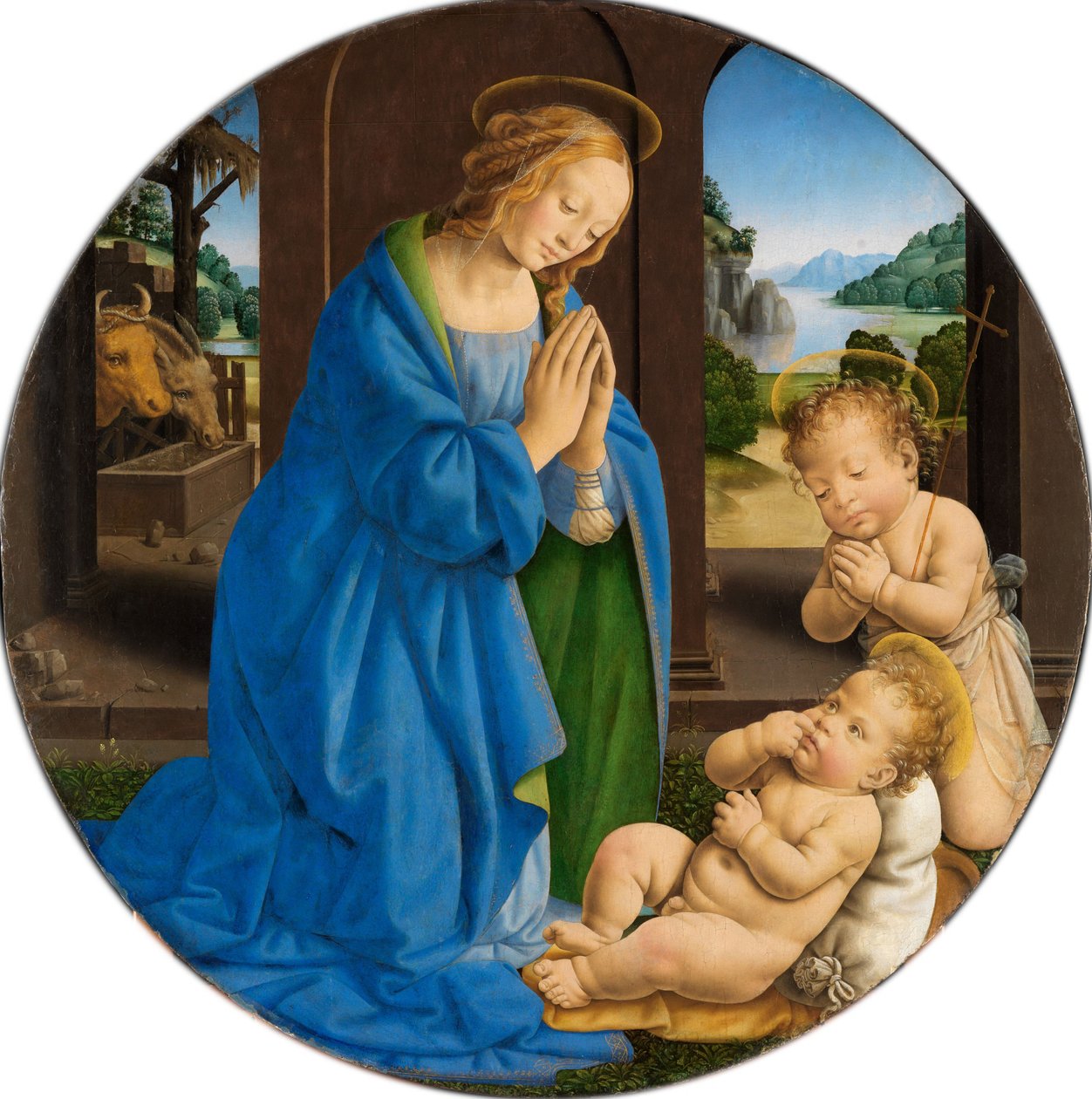 Maria, das Kind anbetend, mit dem Johannesknaben von Lorenzo di Credi