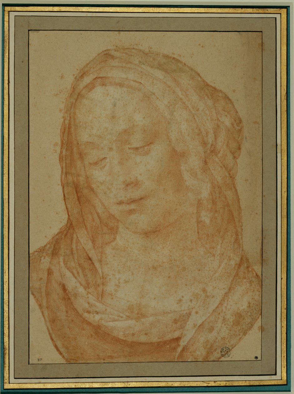 Porträt einer Frau mit Schleier von Lorenzo di Credi