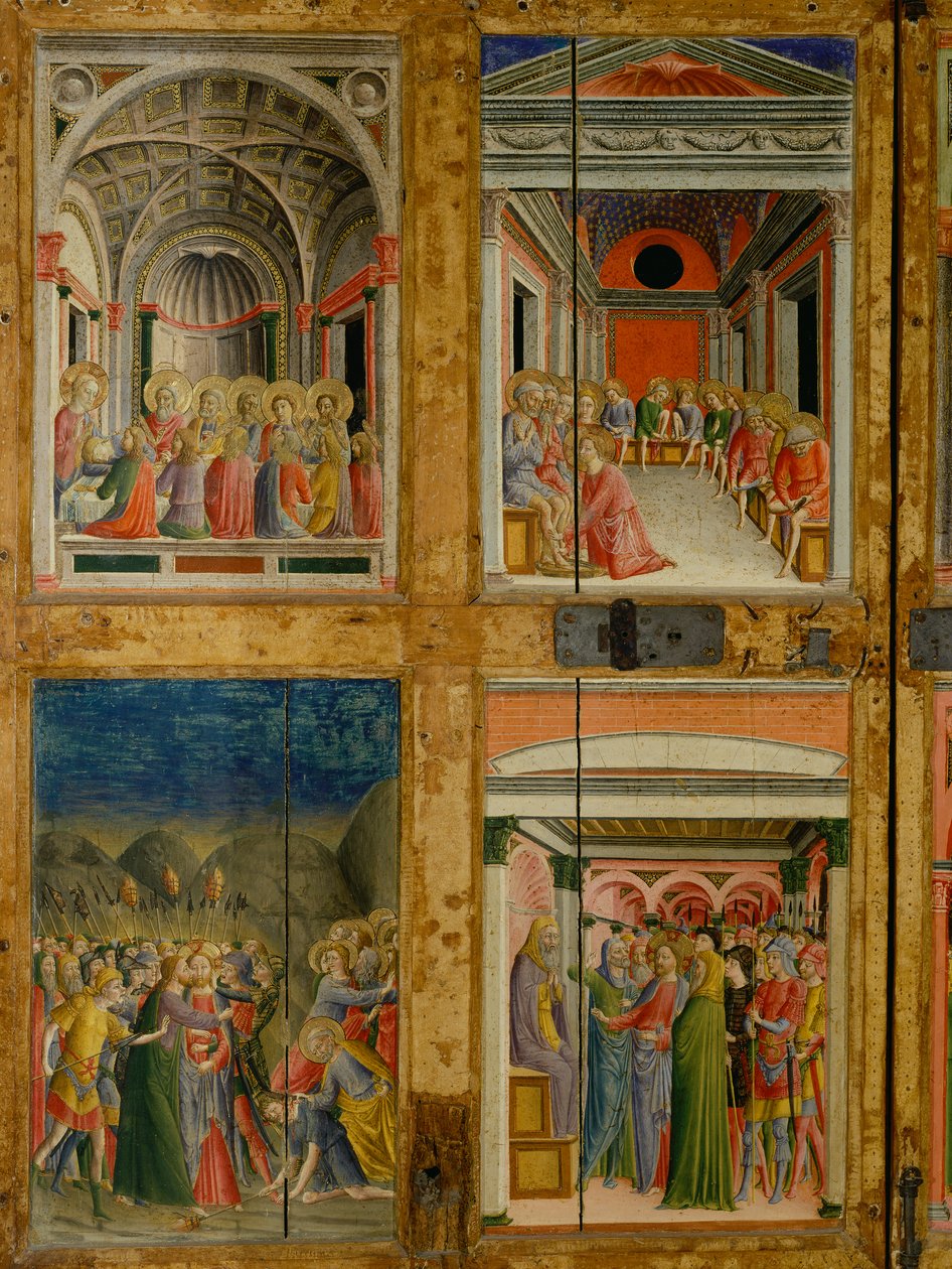 Reliquiar der Türen von Santa Maria della Scala. Innenpaneel von Lorenzo di Pietro Vecchietta