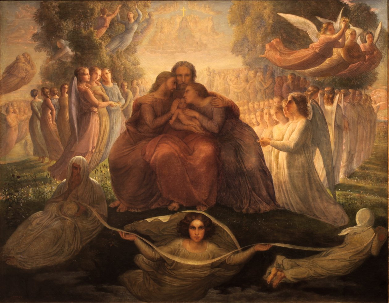 Gedicht der Seele - Göttliche Erzeugung von Louis Janmot