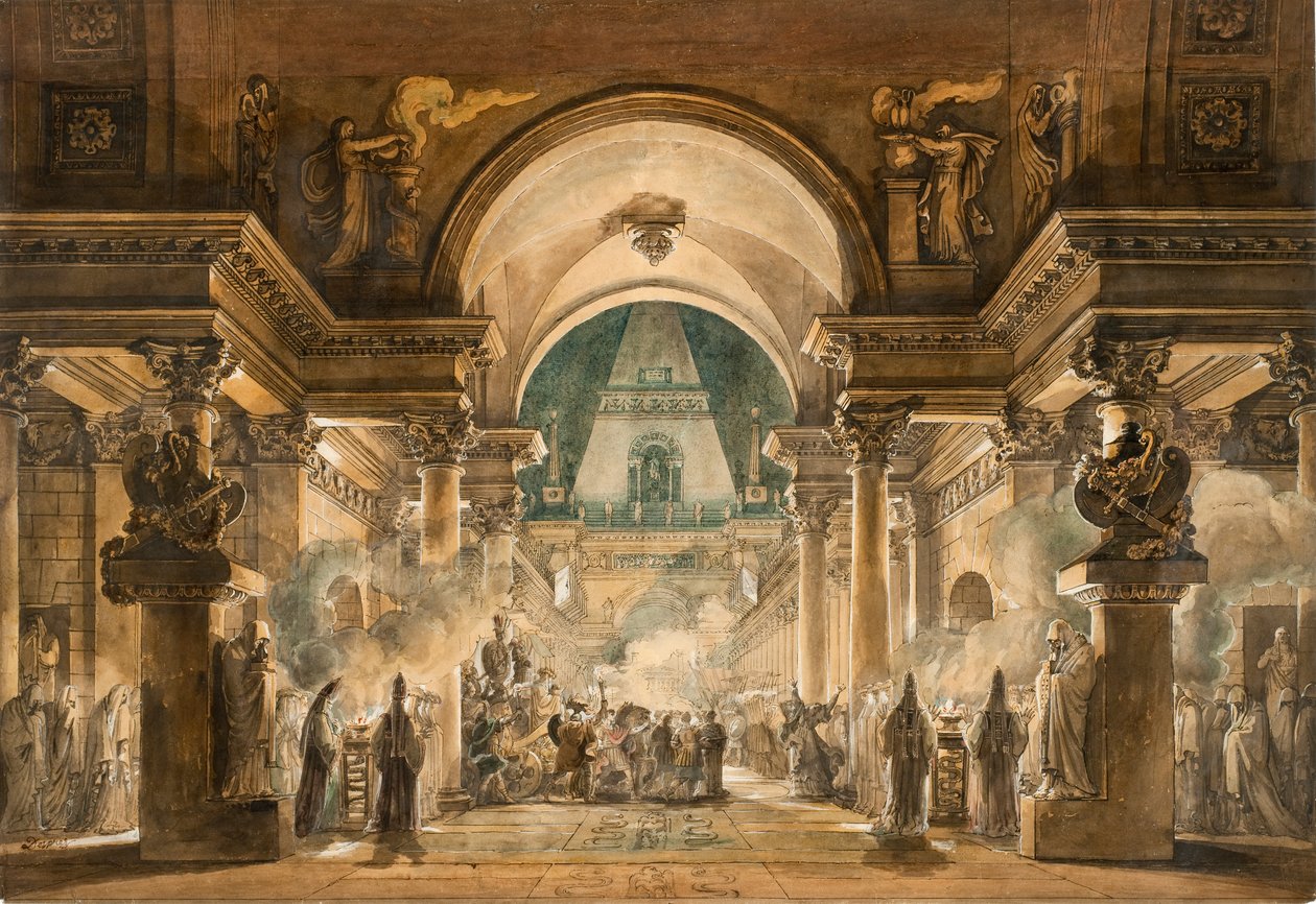 Das Begräbnis von Agamemnon von Louis Jean Desprez
