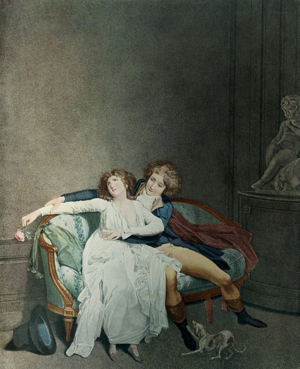 Der Streit um die Rose von Louis Leopold Boilly