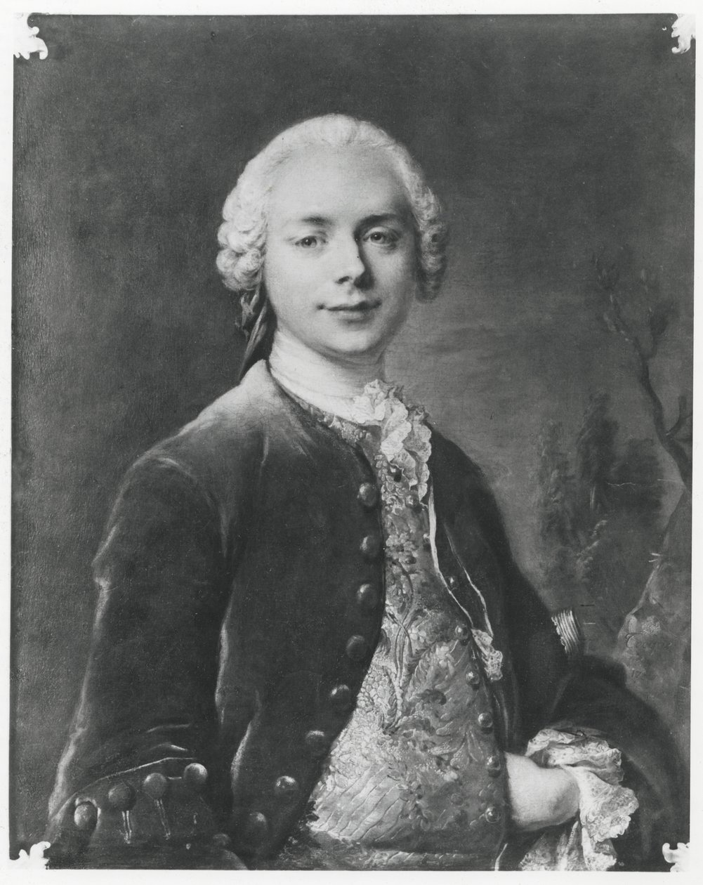 Porträt von Jean Baptiste Louis Gresset von Louis Tocqué
