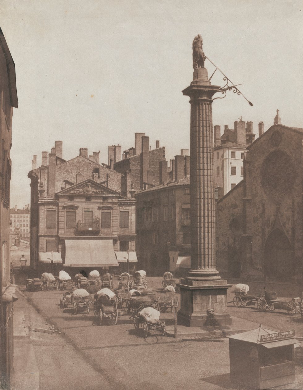 Unbetitelter Place des Cordeliers, ca. 1852-1853 von Louis Antoine Froissart