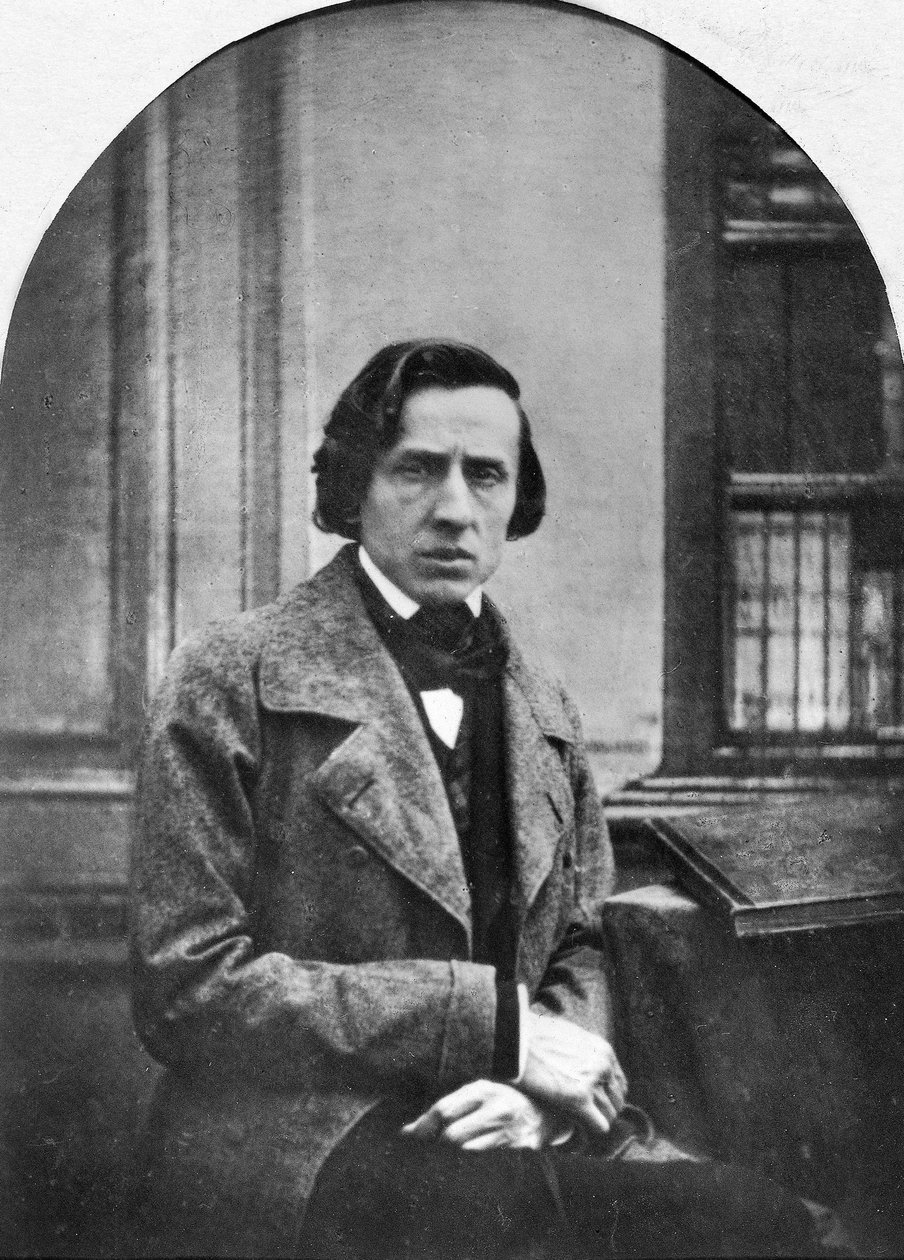 Polnischer Komponist und Pianist Frederic Chopin von Louis Auguste Bisson