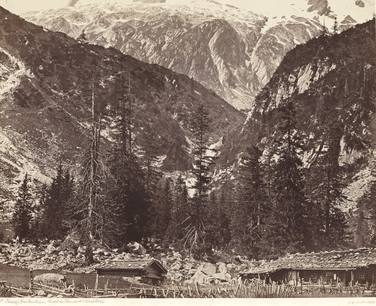 Chalet de Handeck, Haslital, Kanton Bern, Schweiz von Louis Auguste Bisson and Auguste Rosalie Bisson