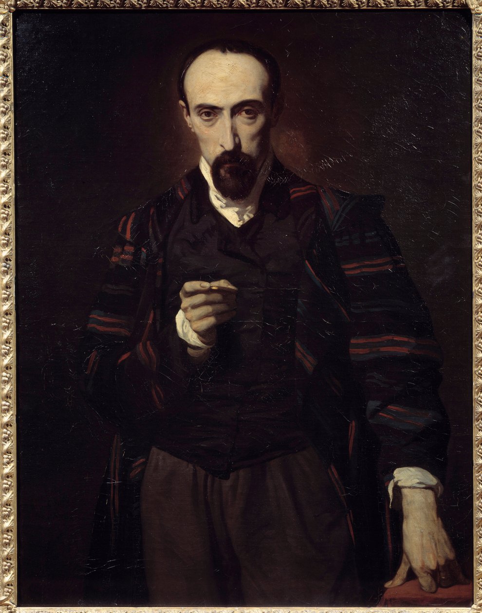 Porträt von Achille Deveria (1800-1857), Maler und Graveur von Louis Boulanger