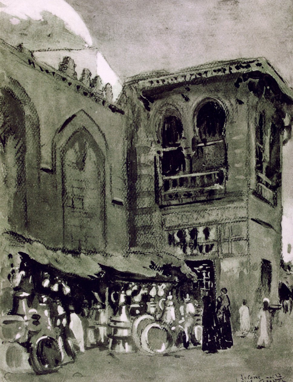 Kupferhändler, Kairo, Ägypten, 1928 von Louis Cabanes