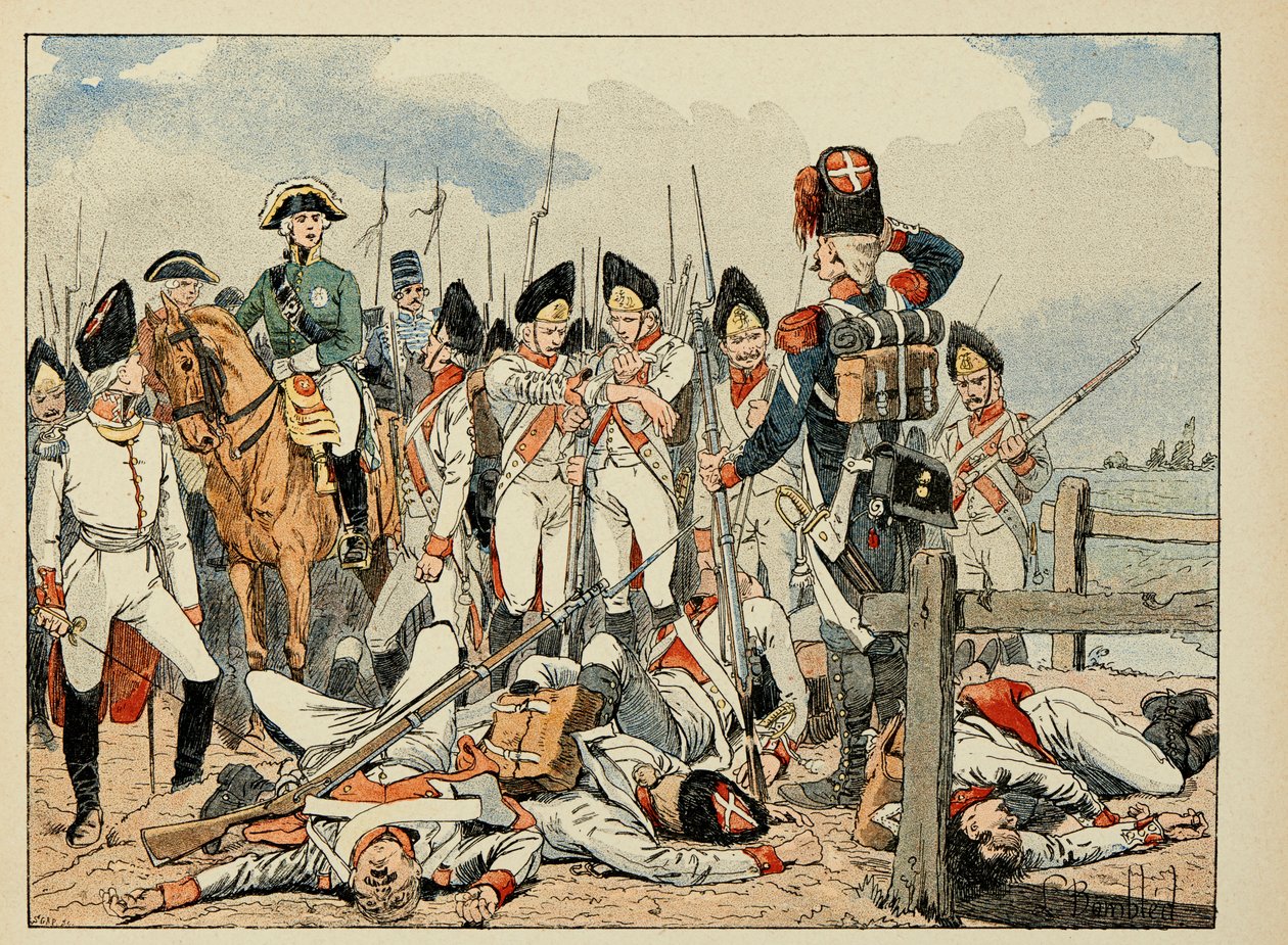 Illustration aus dem Buch „The Heros of the Siecle“, anekdotische Erzählungen von Dick de Lonlay und illustriert von Louis Bombled von Louis Charles Bombled