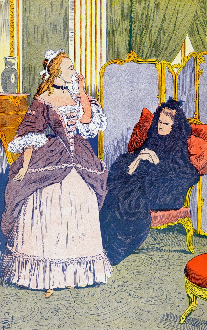 Frau von Luxemburg und die Prinzessin von Robecq von Louis Charles Bombled