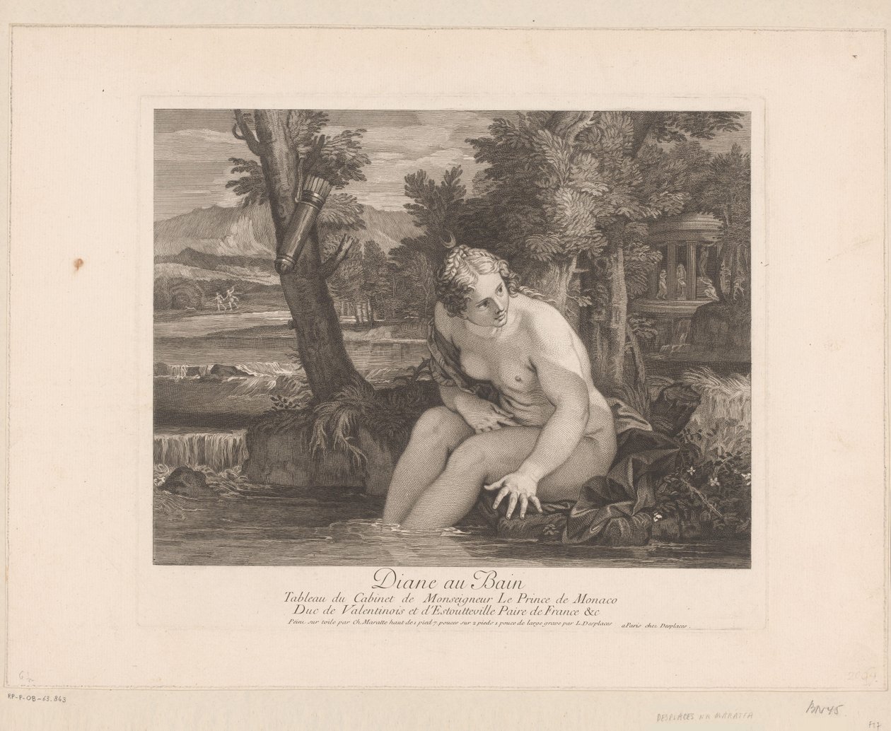 Badende Diana von Louis Desplaces