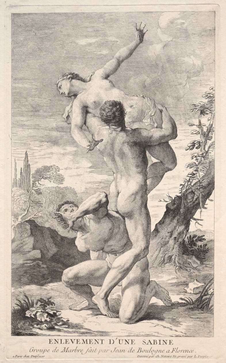 Raub der Sabinerinnen, 1700er Jahre von Louis Desplaces