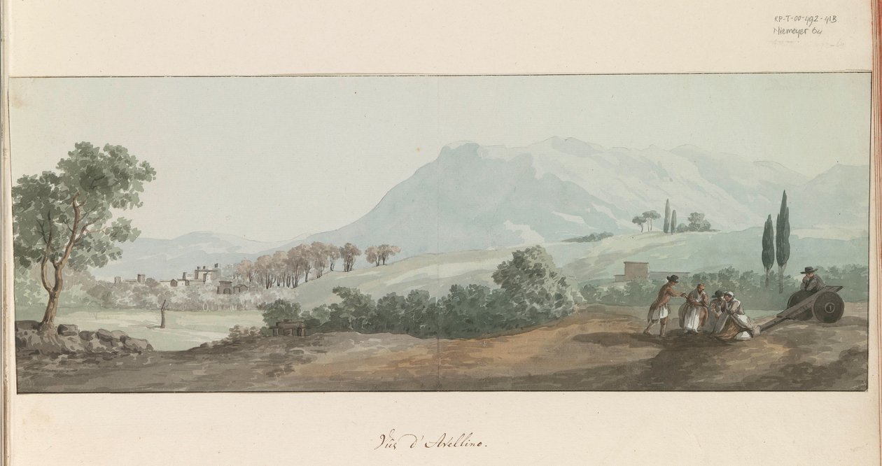 Ansicht von Avellino von Louis Ducros