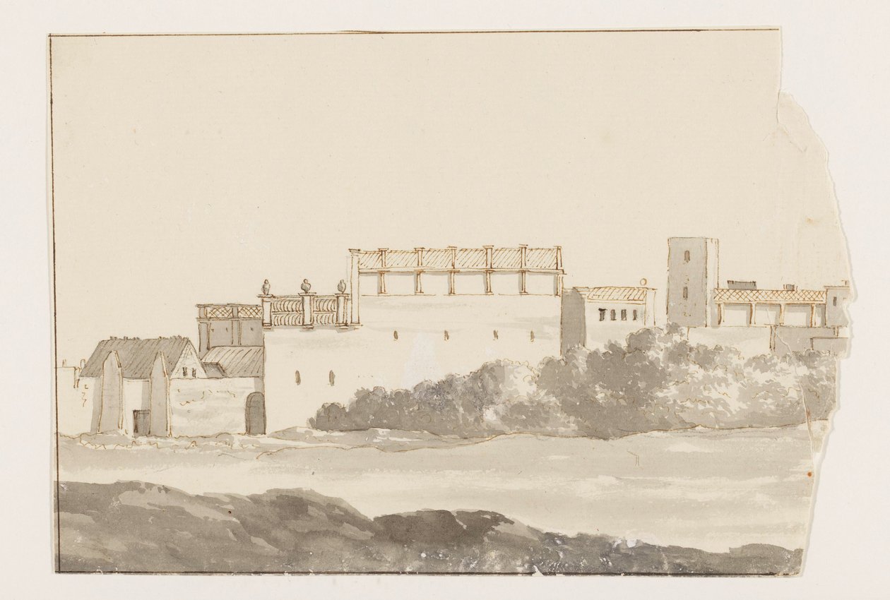 Kloster in Biseglia (Reise in Italien, Sizilien und Malta - 1778) von Louis Ducros