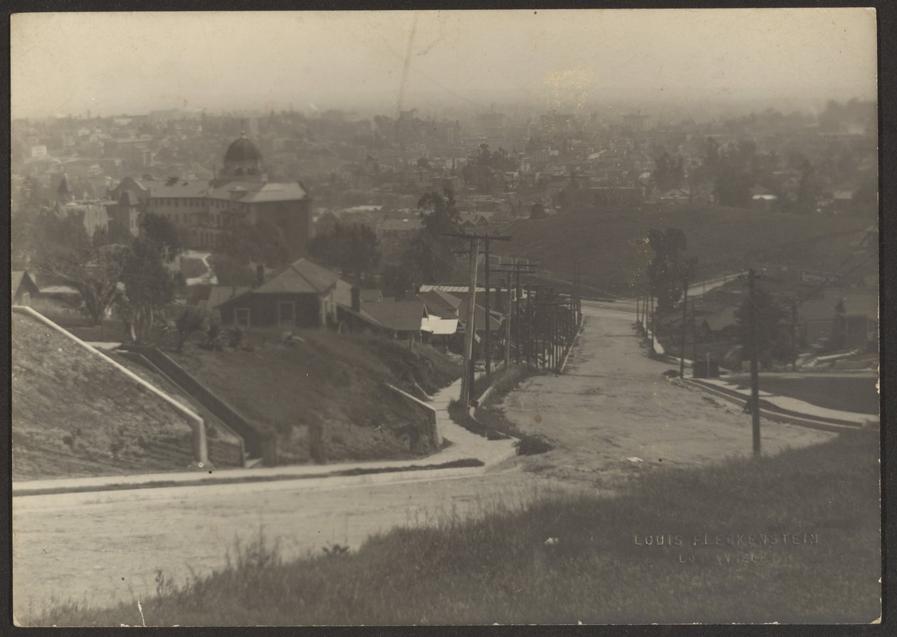 Stadtansicht von Los Angeles von Louis Fleckenstein