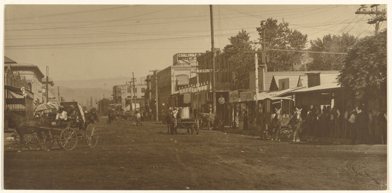 [Coalinga Hotel und Hauptstraße] von Louis Fleckenstein