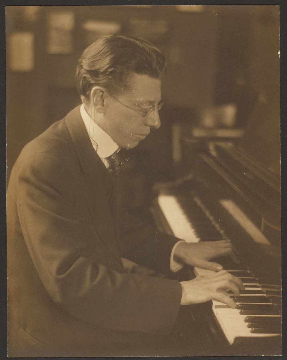 [Homer Grunn am Klavier] von Louis Fleckenstein
