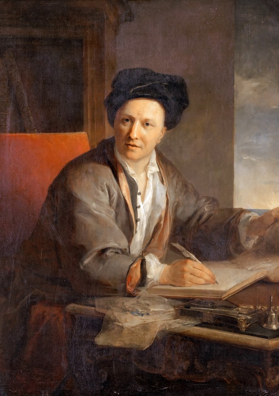 Porträt des Autors Bernard le Bovier de Fontenelle, 1657-1757 von Louis Galloche