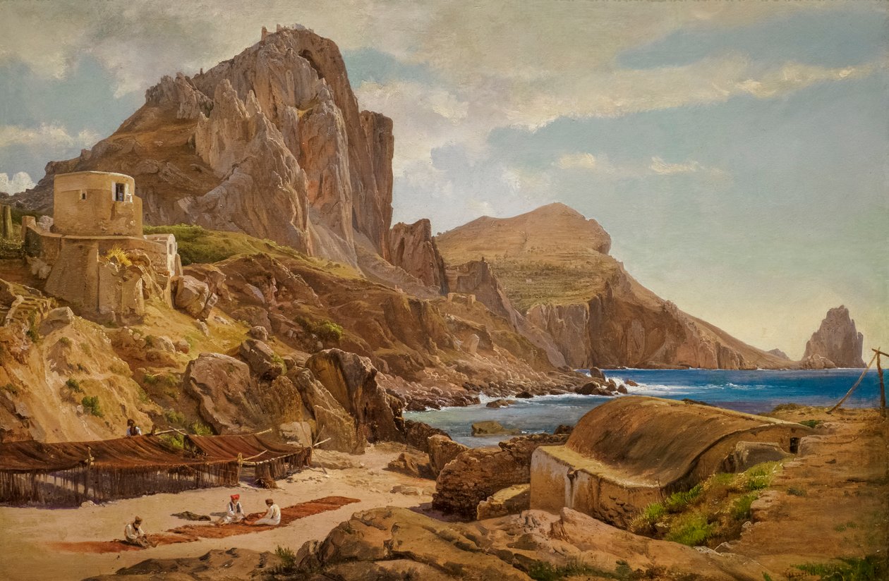 Marina Piccola, Capri ca. 1844 von Louis Gurlitt