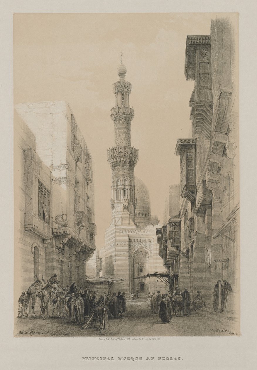 Ägypten und Nubien, Band III: Bullack, Kairo, um 1846 von Louis Haghe