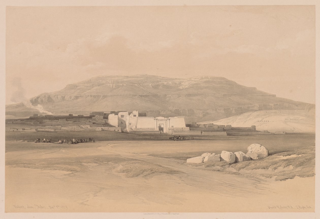 Ägypten und Nubien: Band II - Nr. 20, Medinet Abou, Theben von Louis Haghe