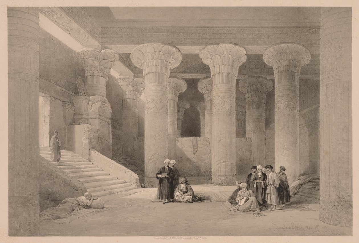 Ägypten und Nubien: Band I - Nr. 24, Tempel von Esneh von Louis Haghe