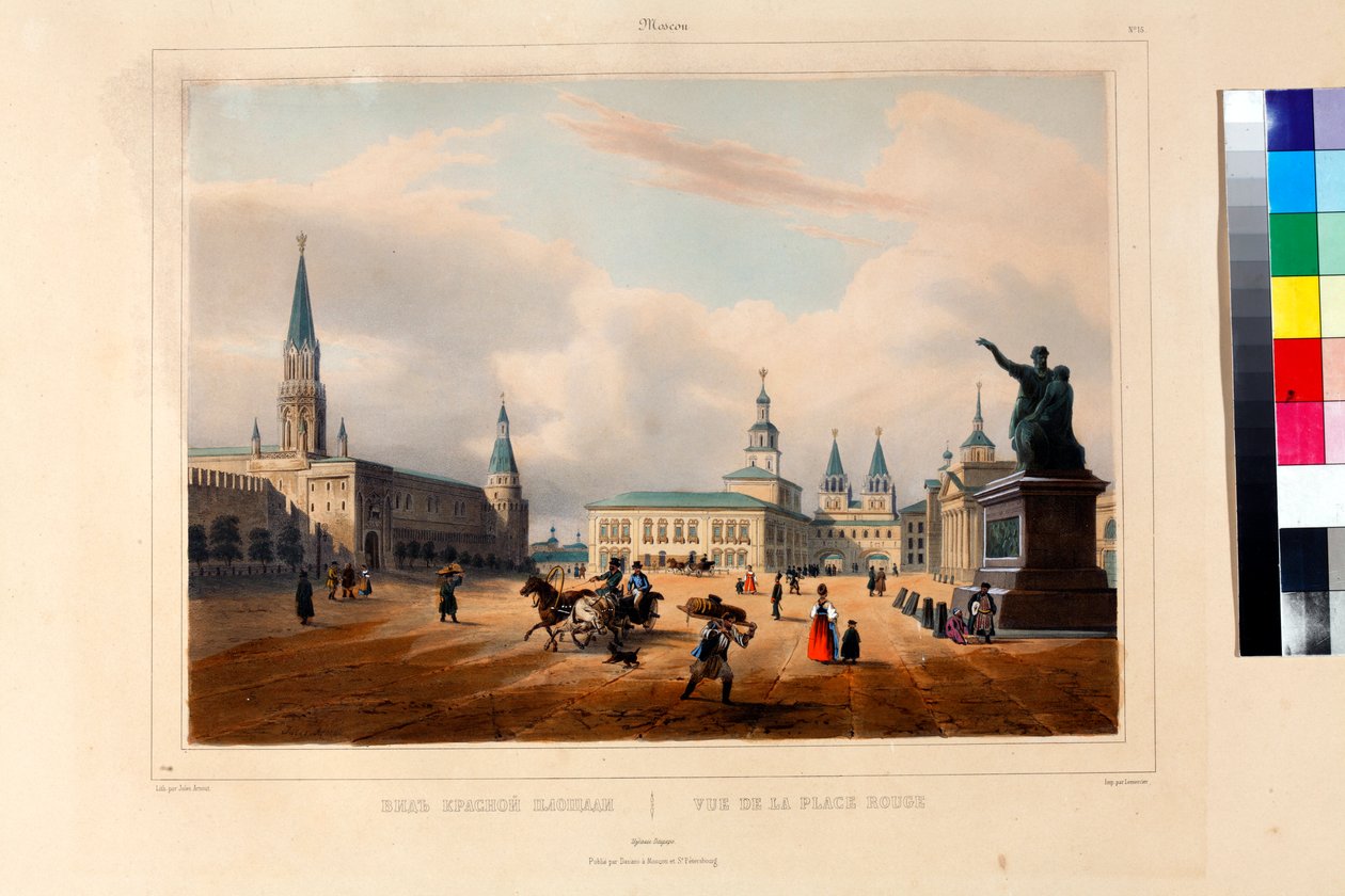 Der Rote Platz in Moskau von Louis Jules Arnout