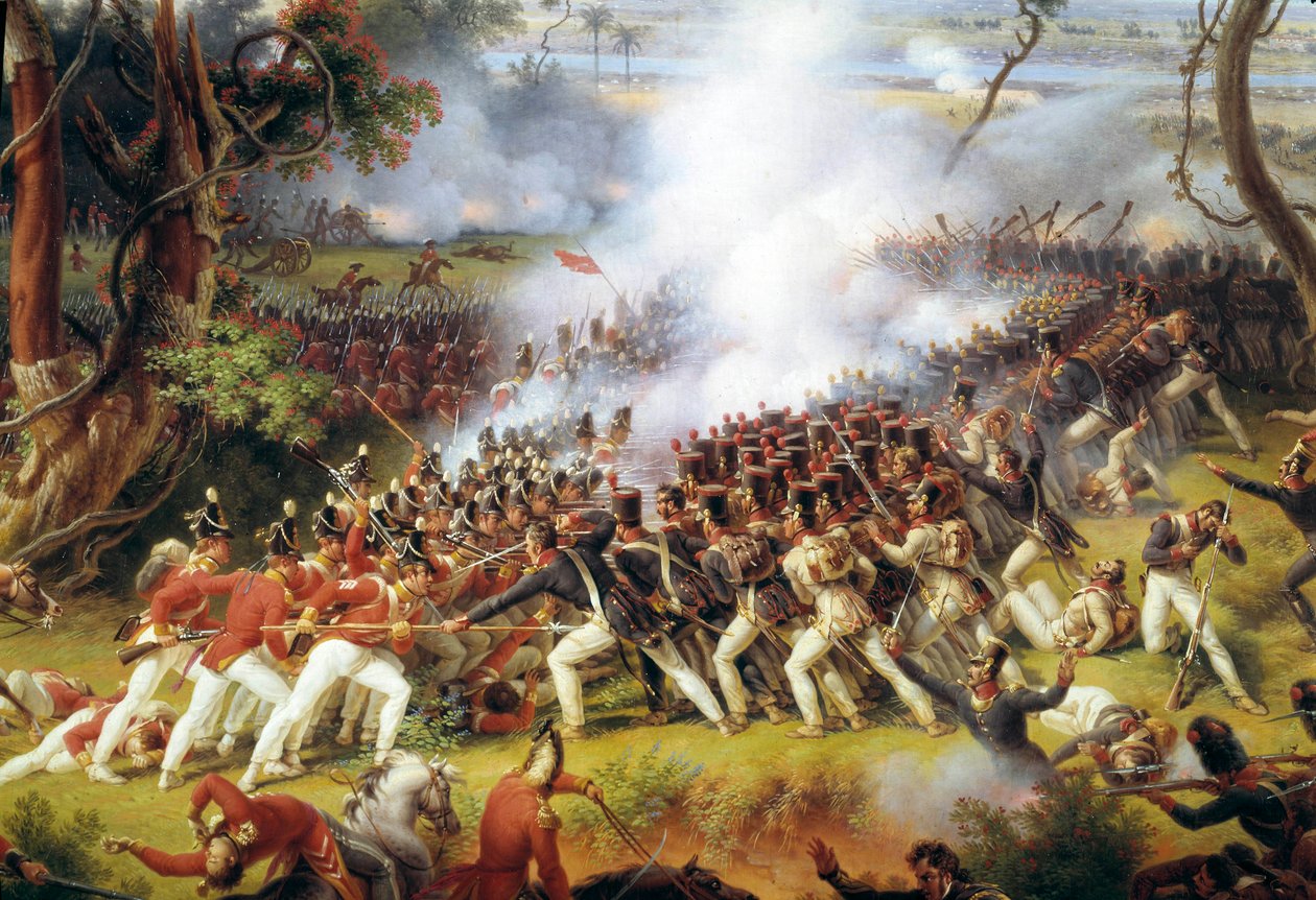 Napoleonische Kampagne in Spanien und Portugal (1808-1813): Schlacht von Chiclana, in der Nähe von Cadiz, 5. Mai von Louis Lejeune