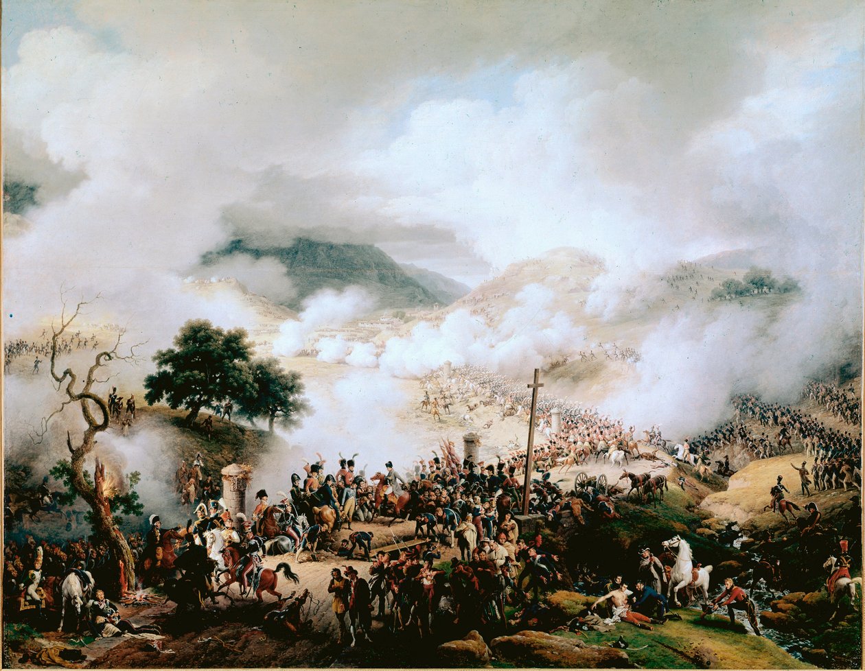 Napoleonische Kriege (Spanischer Krieg): die Schlacht von Somosierra, am 30.11.1808 von Louis Lejeune