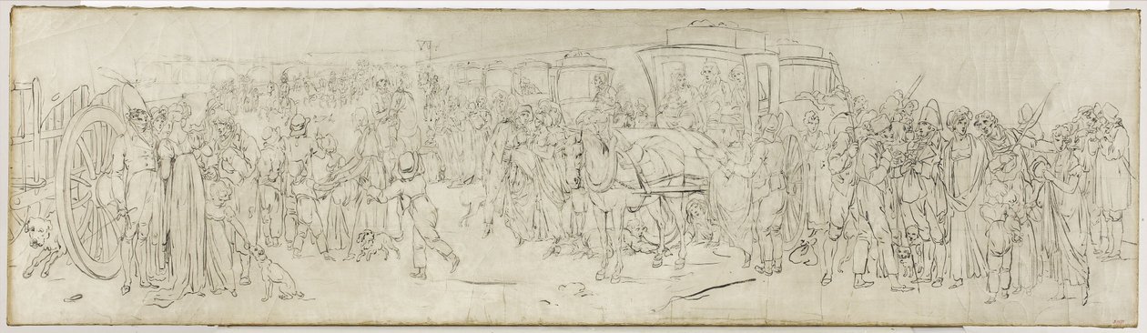 Kuckucke am Quai des Tuileries, ca. 1805 von Louis Leopold Boilly