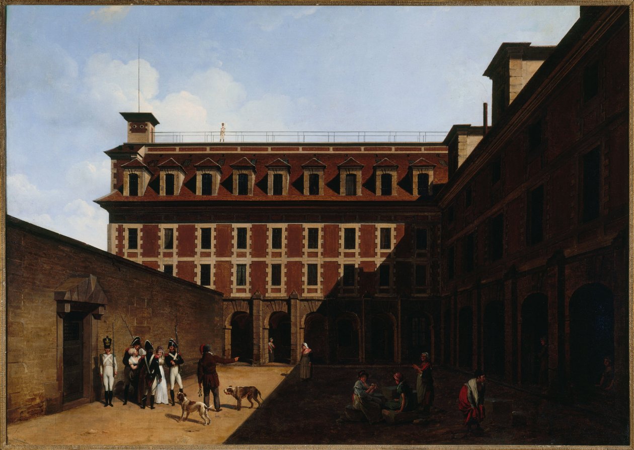 Das Gefängnis der Madelonnettes, Rue des Fontaines, um 1810 von Louis Leopold Boilly