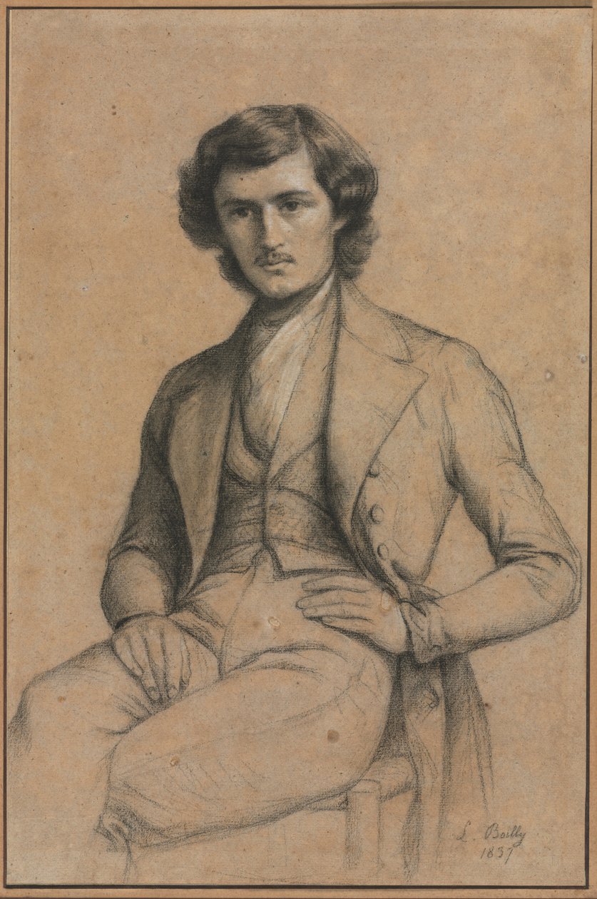 Porträt eines jungen Mannes, 1837 von Louis Leopold Boilly